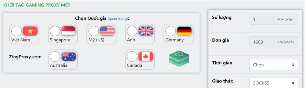 proxy game tại ZiOProxy