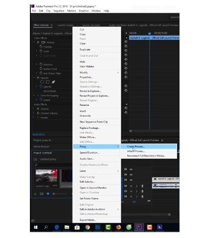 Chọn Create Proxies