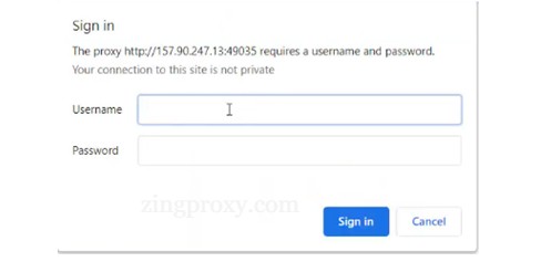 Đăng nhập Proxy mới ghim