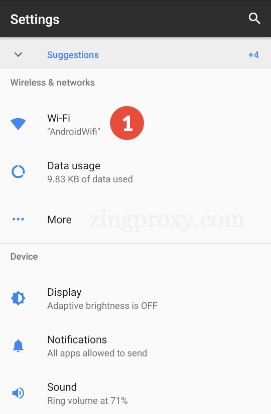 Đi tới cài đặt Android của bạn
