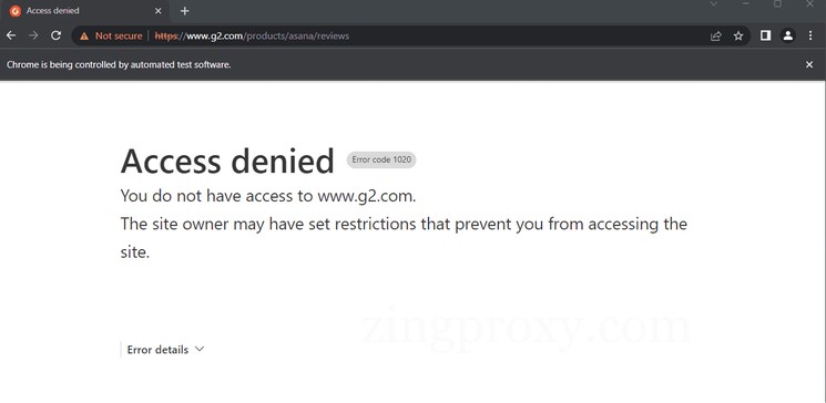 Giao diện hiển thị lỗi 403 Unauthorized