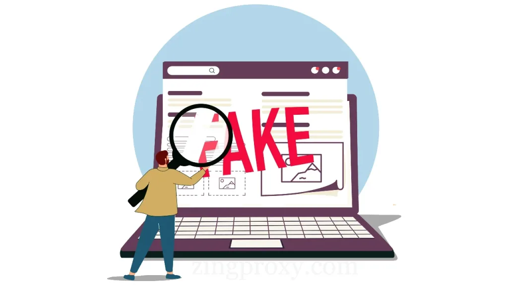 Nguy cơ của một cuộc tấn công có thể bắt nguồn từ một trang web giả mạo