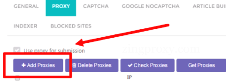 Chọn Add Proxy để thêm proxy