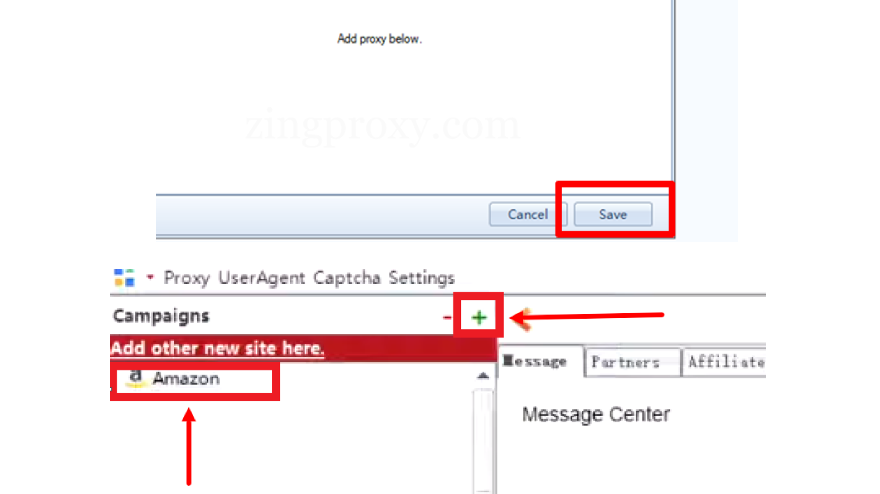 Chọn Proxy đã nhập và click Next để hoàn thành