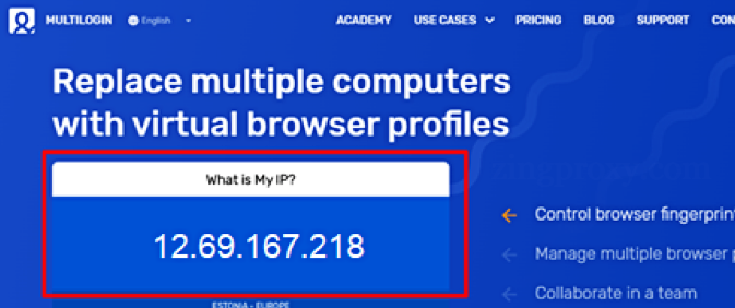 Thiết lập thành công khi IP proxy trùng khớp trong hồ sơ Multilogin