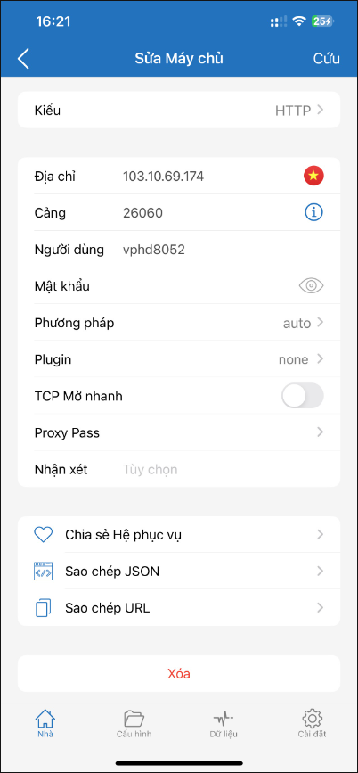 Cài đặt Shadowrocket