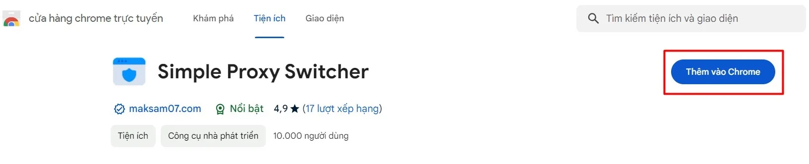 Simple Proxy Switcher