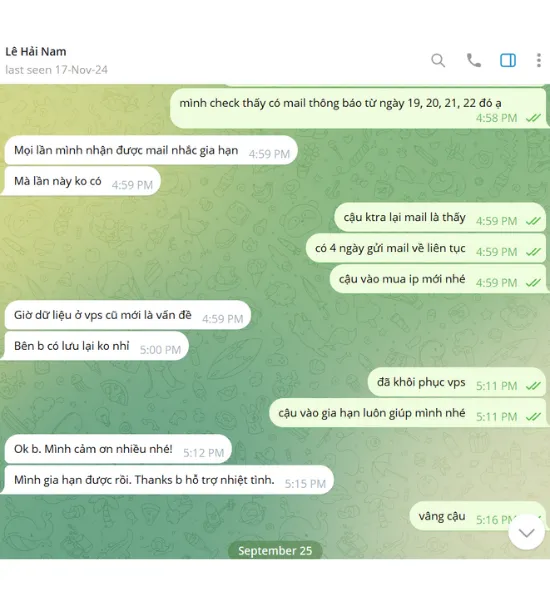 Phản hồi khách hàng 7
