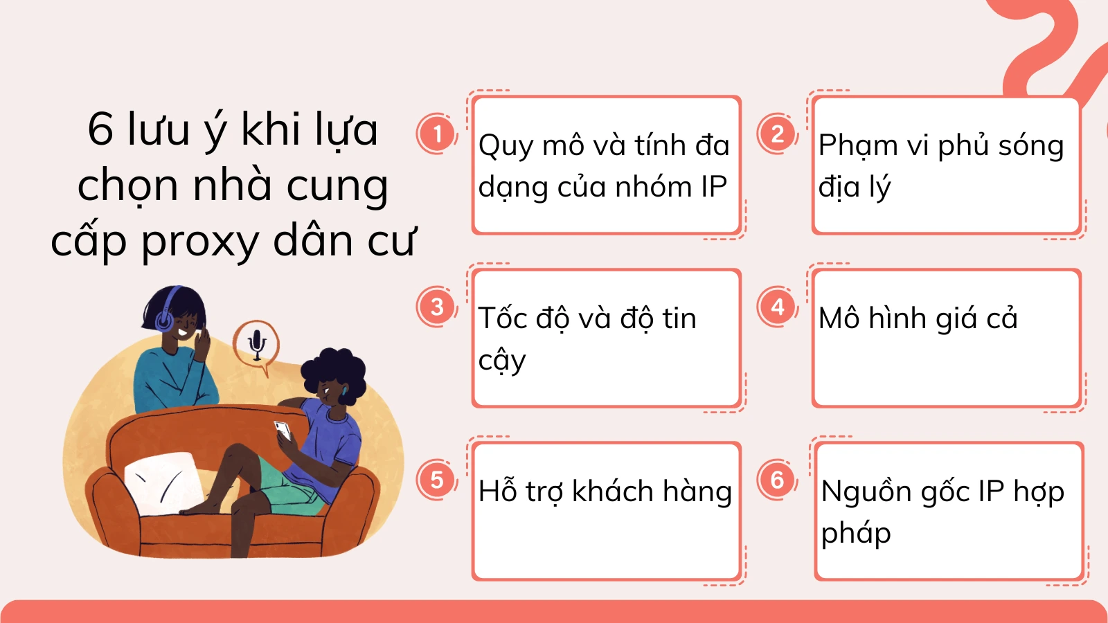 6 lưu ý khi lựa chọn nhà cung cấp proxy dân cư